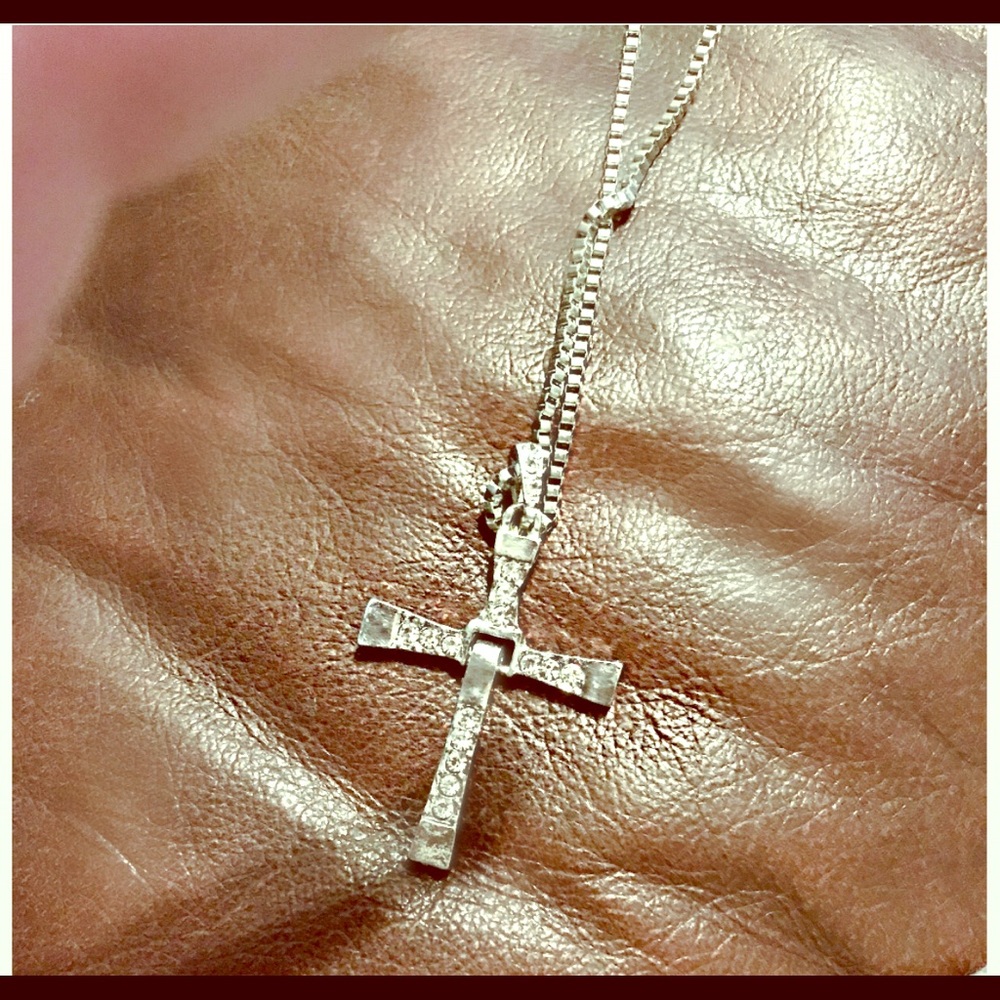 Sterling Silver Hinged Cross Necklace